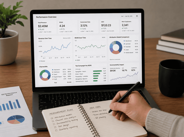 Strategy & Measurement service visual